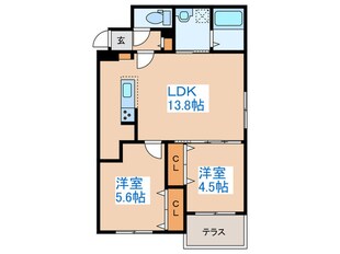 ブランシャール医大前の物件間取画像